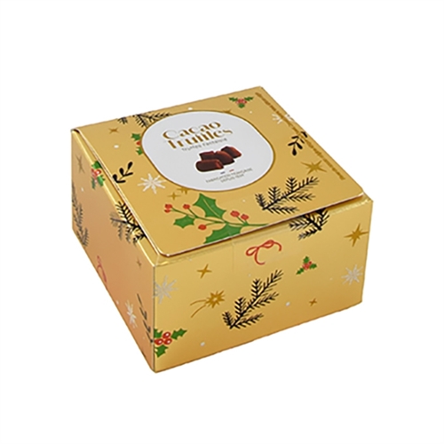 Fyldt chokolade med marcipan - 4 stk i æske