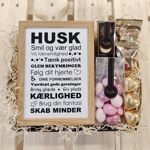 Gavekurv Husk smil & vær glad