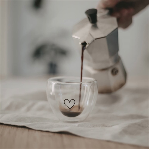 Espresso kop hjerte