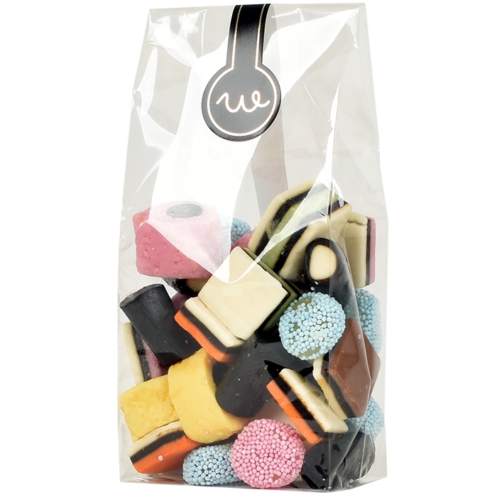 Chokoladelakridskugler med lakridspulver - pose