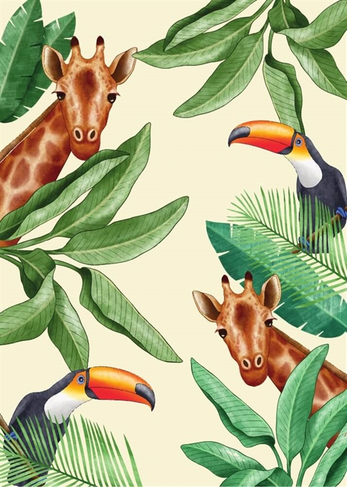 Sød zebra Illustration - Børneplakat