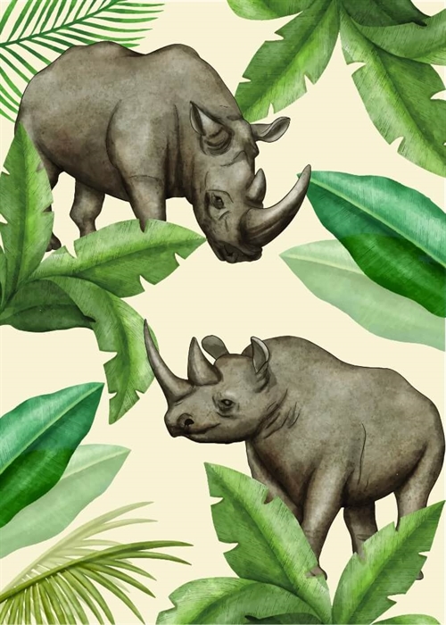 Sød zebra Illustration - Børneplakat