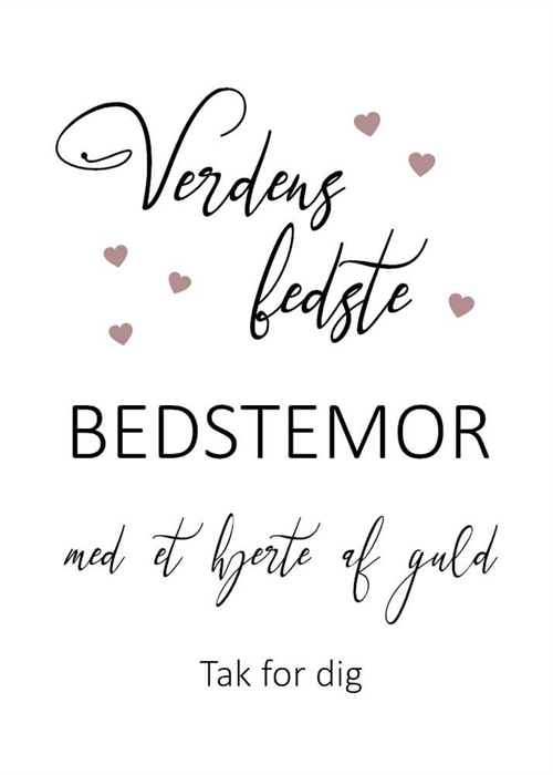 Plakat - Min/Vores mor