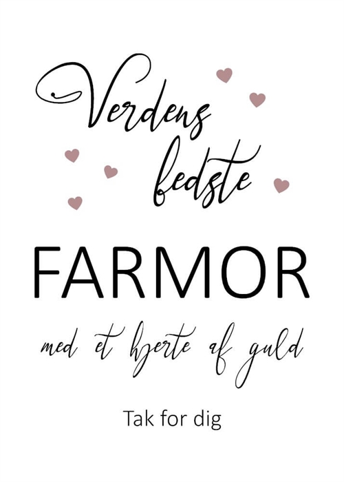 Plakat - Min/Vores mor