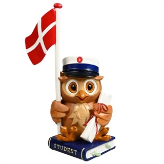 Blå Studenterhue Fyrfadsstage