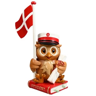 Blå Studenterhue Fyrfadsstage