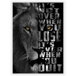 Plakat It's not over Lion 