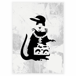 Plakat - Undergrunds rap af Banksy
