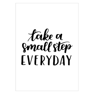 Plakat - Take a small step everyday