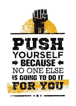 Plakat - Push yourself