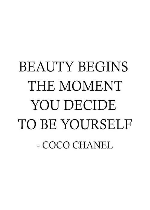 Coco Chanel - Beauty Begins - plakat