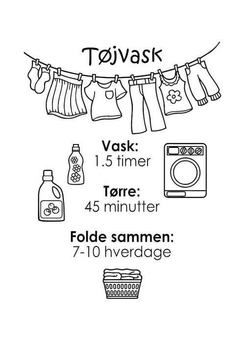 Plakat -Tøjvask