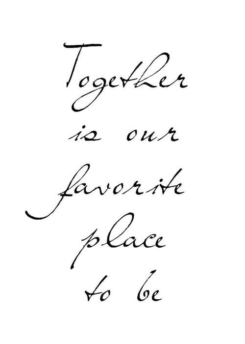 Plakat - Together is our favorite place