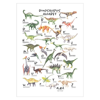Plakat - Dinosaur alfabet