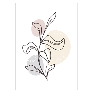 Plakat - Pastel flower 1