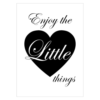 Plakat - Enjoy the little things