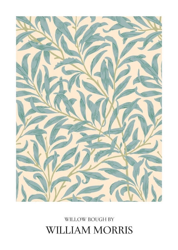 Plakat med motiv WILLOW BOUGH BY William Morris 2