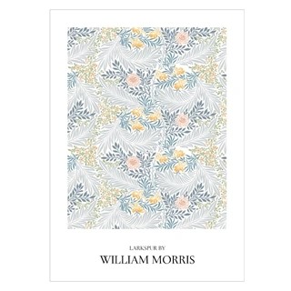 Plakat - LARKSPUR BY William Morris 1