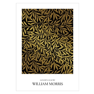 Plakat med motiv GOLDEN LEAF BY William Morris