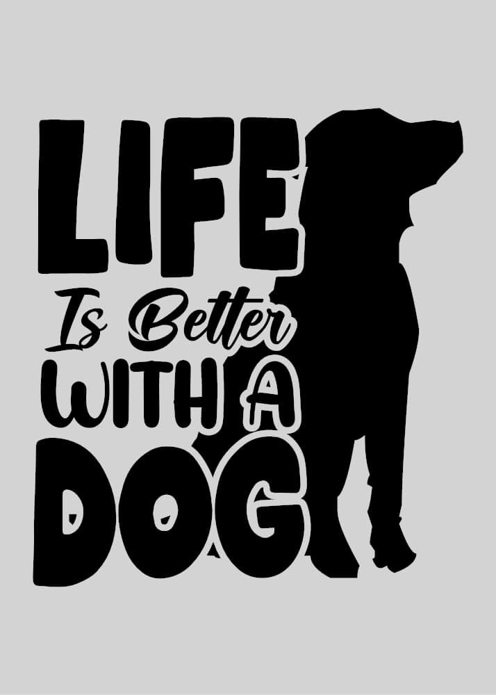 Plakat - Life is better with a dog