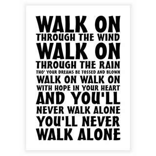 Liverpool - You'll never walk alone plakat