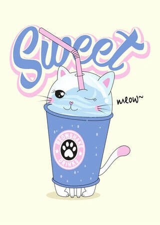 Plakat - Sweet Meowshake