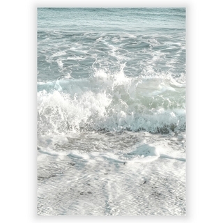Plakat med havet bølger