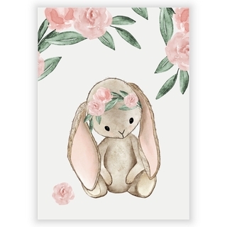 Plakat med Akvarel kaninunge
