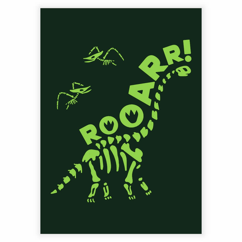 Vild Rooarr! Dinosaurer Plakat
