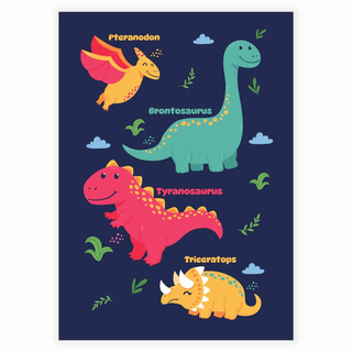 Sød dinosaurer - Læringsplakat