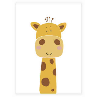 Giraf - Børneplakat