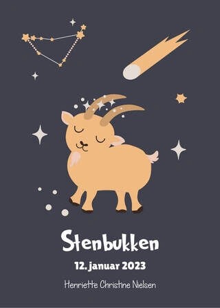 Personlig stjernetegn Stenbukken - Plakat