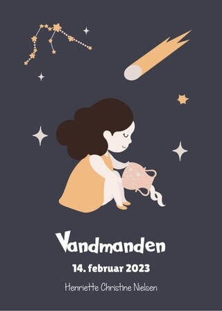 Personlig stjernetegn Vædderen - Plakat