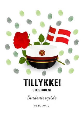 Studenter fingeraftryks plakat STX