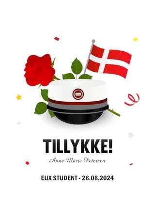 Tillykke STX Student - Plakat