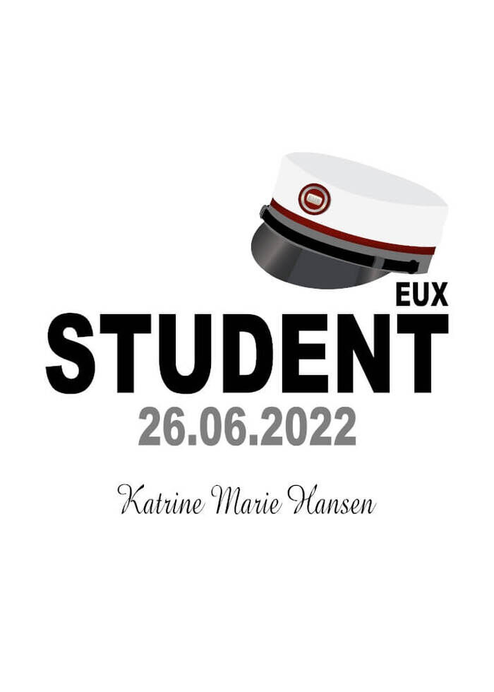 Plakat med studenterhue