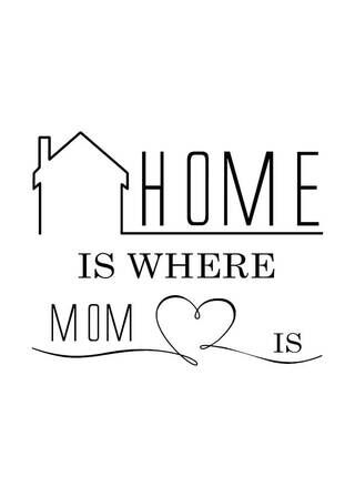 Plakat - Home is where mom is