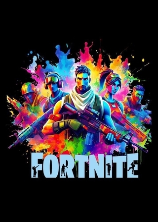 Farverig Fortnite Plakat 2