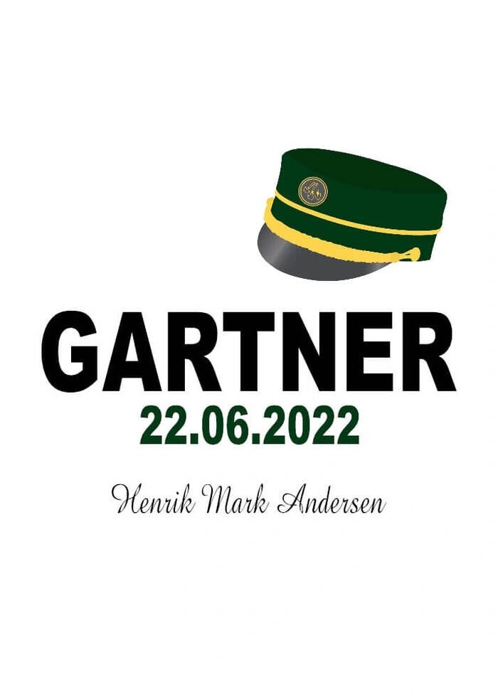 Plakat med en gartner hue