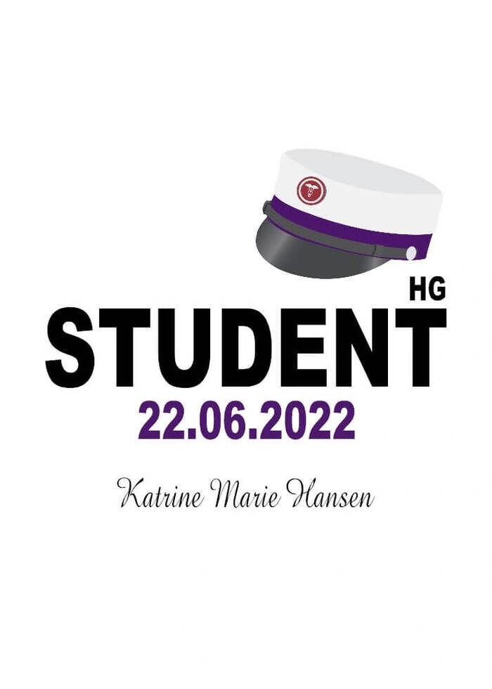 EUD Studenterhue som plakat til EUD student