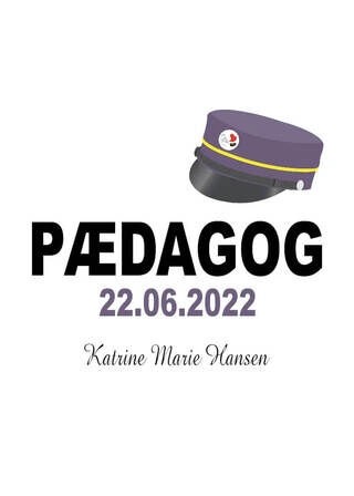 Plakat - Pædagog studenterhue