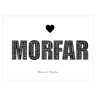 Plakat med Morfar