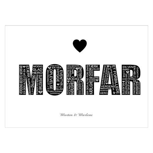 Plakat med Morfar