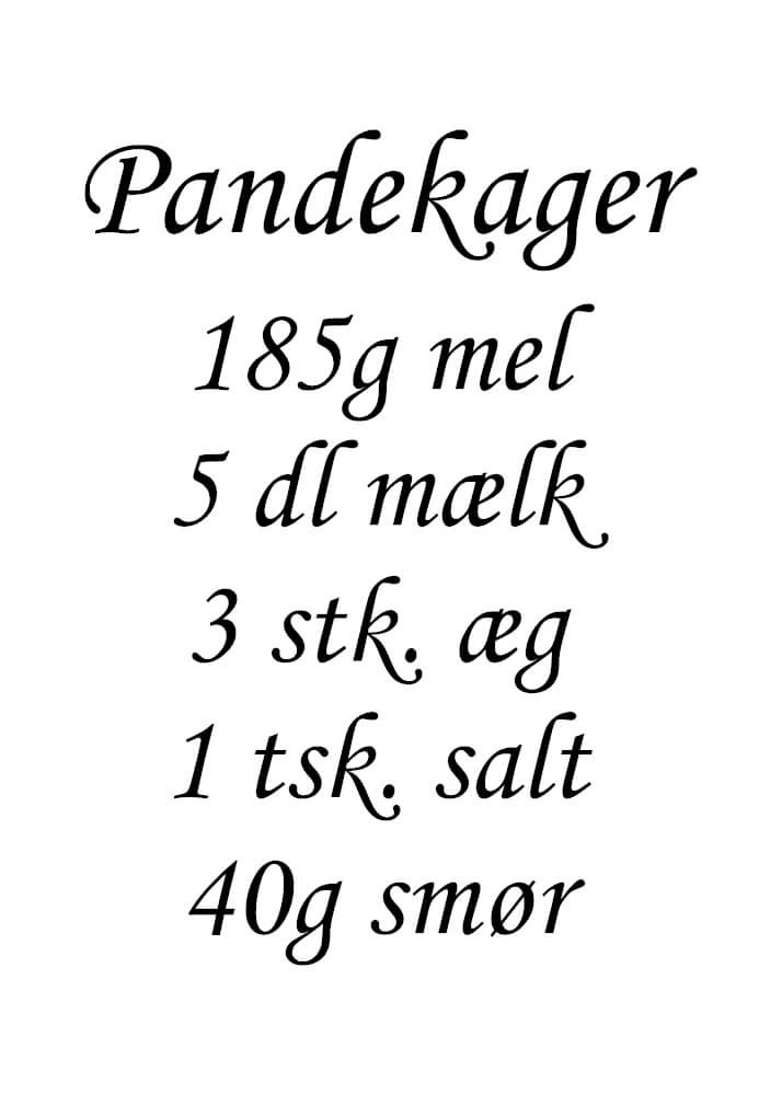 plakat ed pandekage opskrift