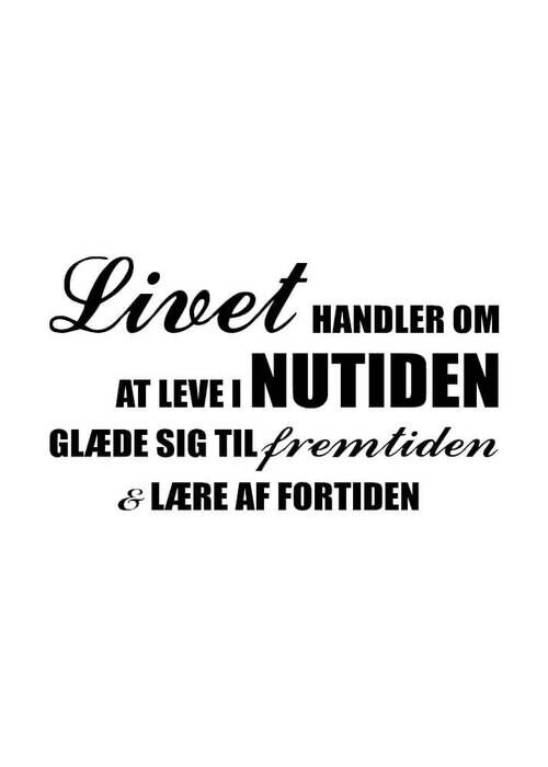 Plakat -  Livet handler om