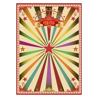 Plakat med cirkus
