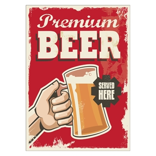 Plakat - Premium beer