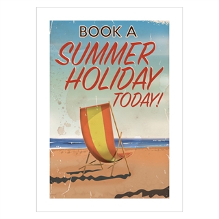 Plakat - Book a summer holiday today