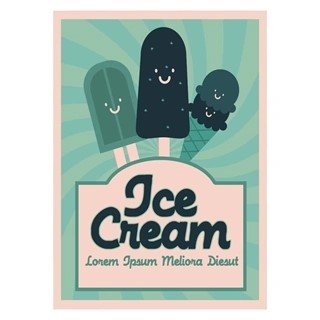 Plakat - Creamy ice