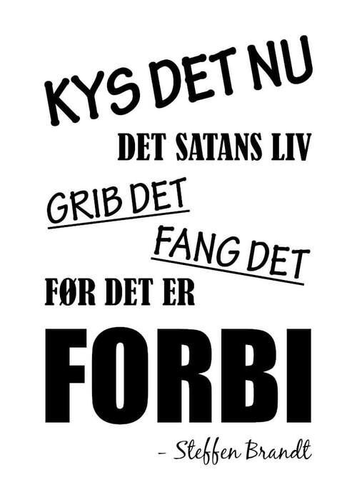 Plakat - Kys det nu det satans liv